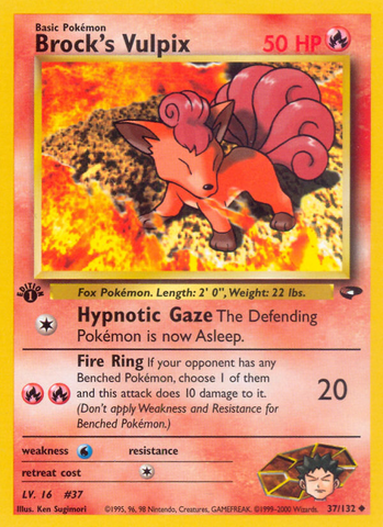 Vulpix de Brock (37/132) [Desafío de Gimnasio 1ª Edición]