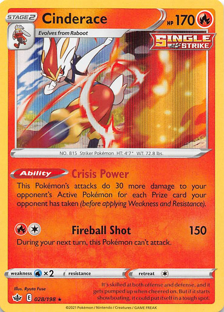 Cinderace (028/198) [Espada y Escudo: Reinado Helado]