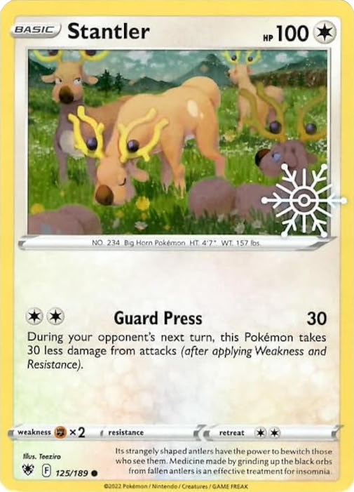 Stantler (125/189) (Calendario Festivo) [Espada y Escudo: Resplandor Astral]