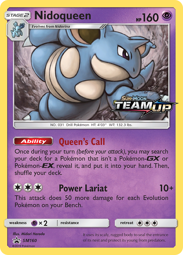 Nidoqueen (SM160) [Sol y Luna: Promociones Black Star]