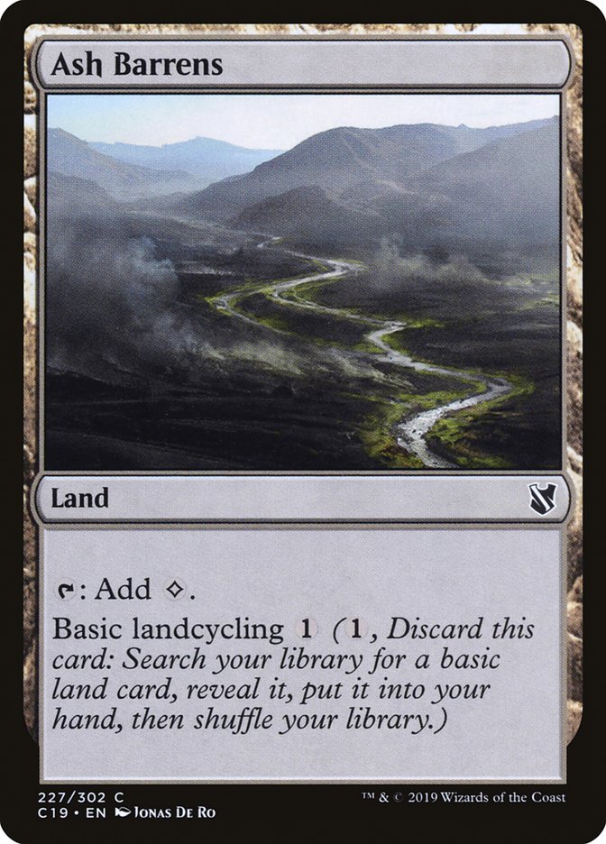 Friches Cendrées [Commander 2019]