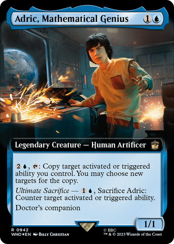 Adric, génie des mathématiques (Extended Art) (Surge Foil) [Doctor Who]