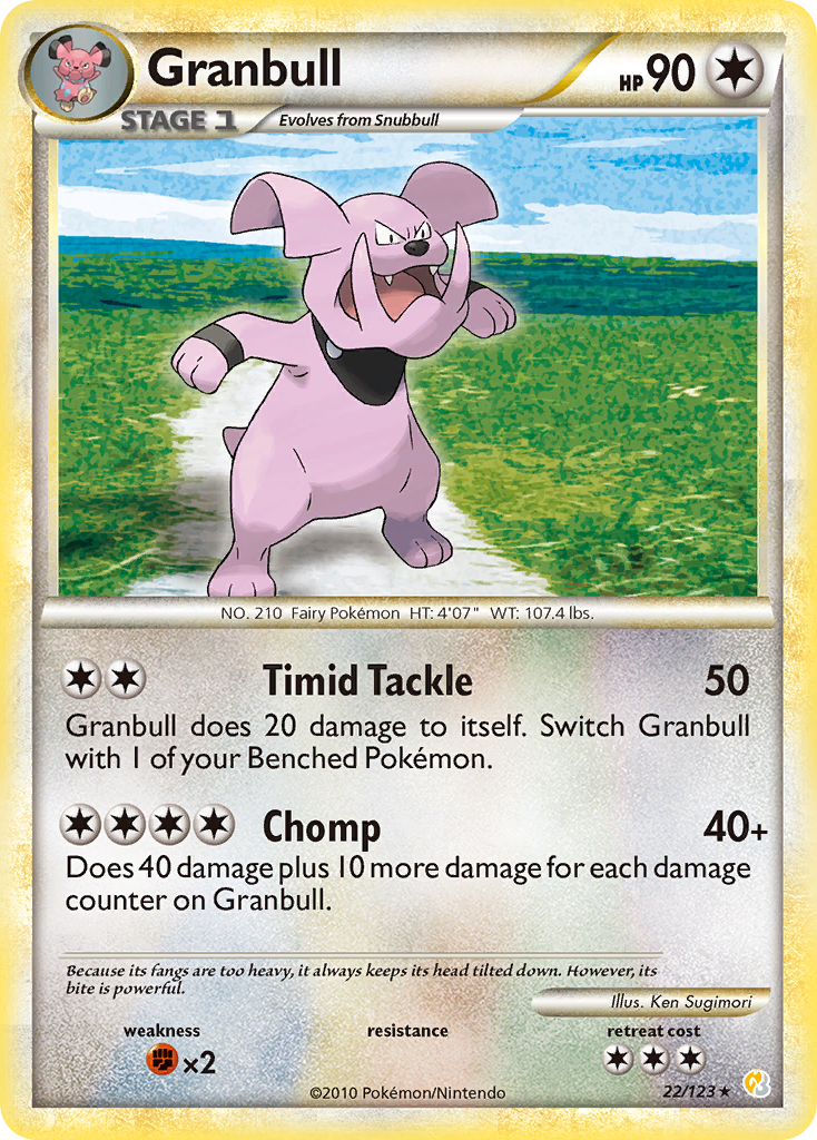 Granbull (22/123) [HeartGold & SoulSilver: Set de Base]
