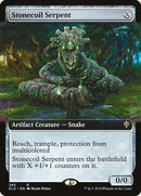 Serpiente de bobina pétrea (Arte extendido) [Trono de Eldraine]