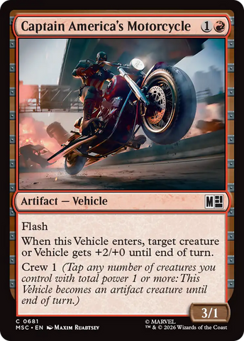 Moto de Capitán América [Marvel Super Heroes Commander]