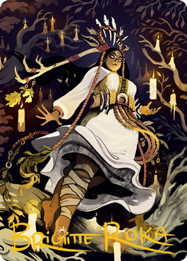 Candlegrove Witch 2 Art Card (firma estampada en dorado) [Innistrad: Midnight Hunt Art Series]