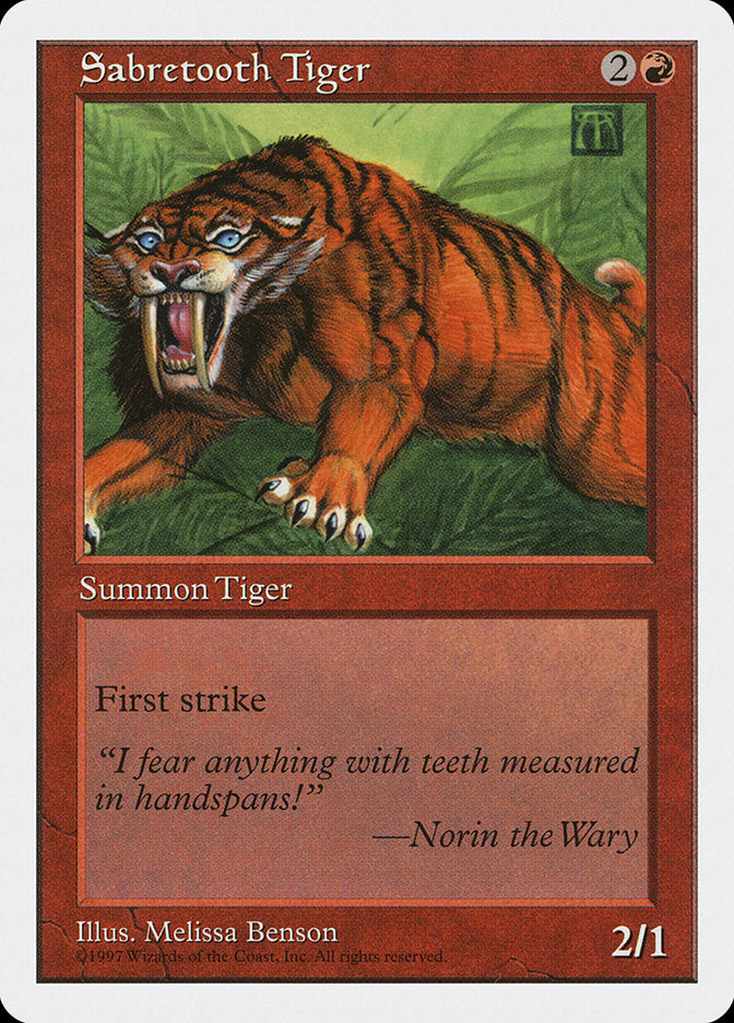 Tigre à dents de sabre [Cinquième édition]