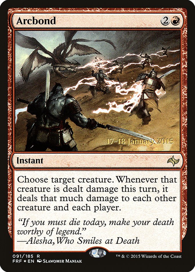 Vinculador de Arcos [Cartas promocionales de preestreno de Destino reescrito]