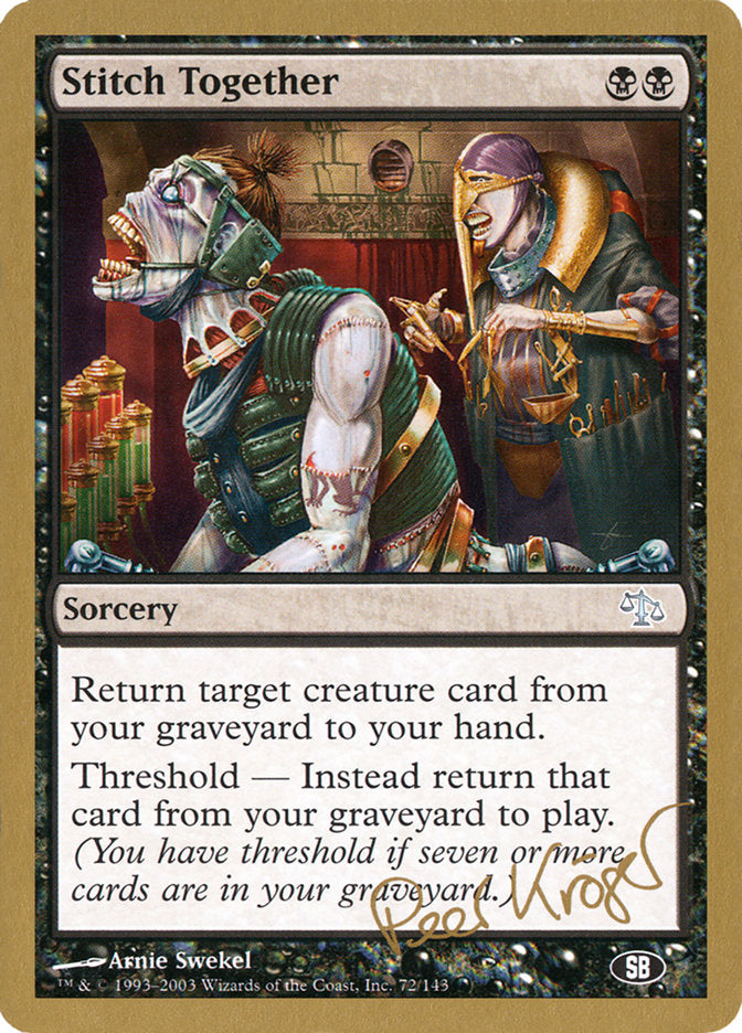 Coutures (Peer Kroger) (SB) [Deck des Championnats du Monde 2003]