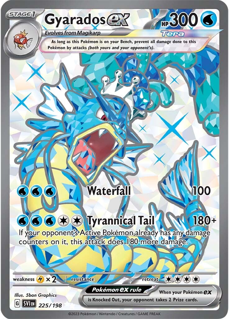 Gyarados ex (225/198) [Escarlata y Púrpura: Set Básico]