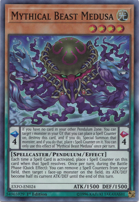 Bestia Mítica Medusa [EXFO-EN024] Súper Rara