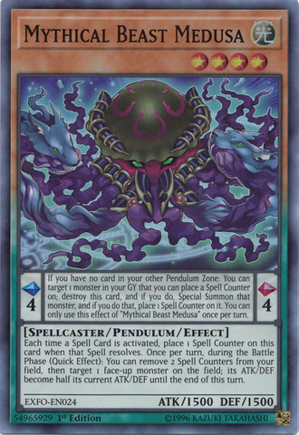 Bête Mythique Méduse [EXFO-FR024] Super Rare