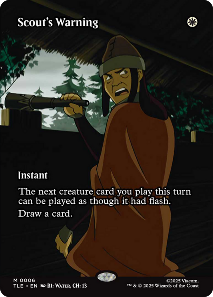 Avertissement de l'éclaireur (sans bordure) [Avatar: The Last Airbender: Éternel-Légal]