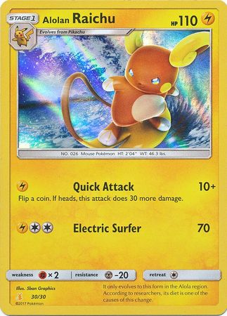 Raichu d'Alola (30/30) [Soleil et Lune : Kit du Dresseur - Raichu d'Alola]