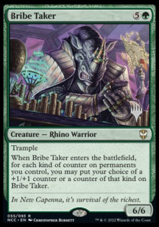 Tomador de sobornos (Paquete de promoción) [Promos de Comandante de Calles de Nueva Capenna]