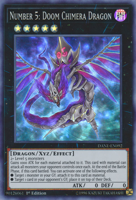 Número 5: Dragón Quimera del Caos [DANE-EN092] Súper Rara