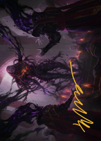 Braids, Pesadilla Despertada Carta de Arte 1 (Firma Estampada en Oro) [Serie de Arte Dominaria Unida]