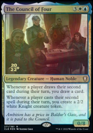 Le Conseil des Quatre [Commander Legends : La Bataille de la Porte de Baldur, cartes promotionnelles d'avant-première]