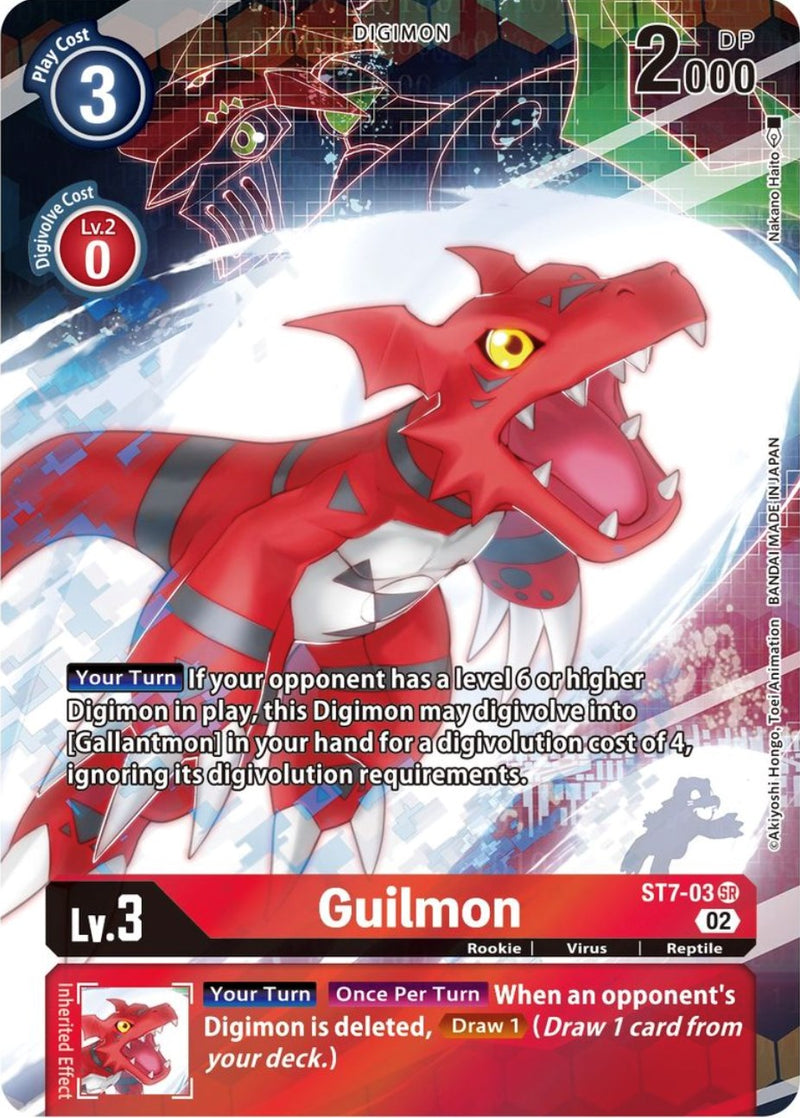 Guilmon [ST7-03] (Arte Alternativo) [Mazo de Inicio: Set de Mazo Avanzado de Beelzemon]