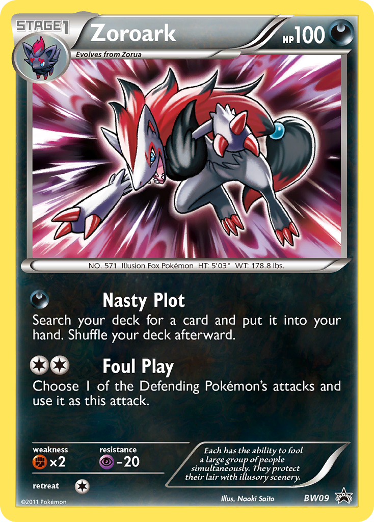 Zoroark (NB09) [Noir & Blanc : Cartes promo Black Star]