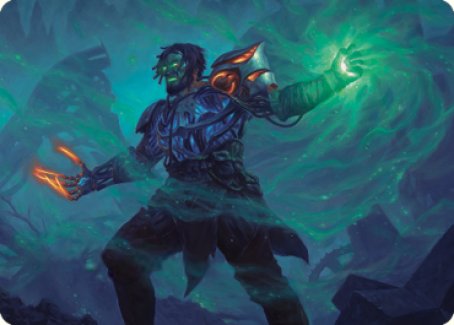 Mishra, revendiqué par Gix - Carte artistique [Série artistique La Guerre des Frères]