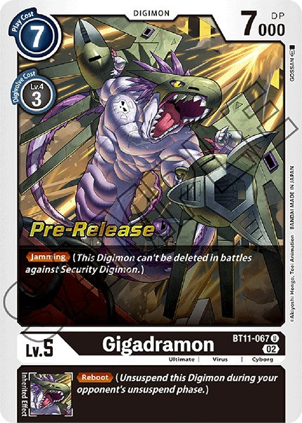 Gigadramon [BT11-067] [Promoción de pre-lanzamiento de Dimensional Phase]