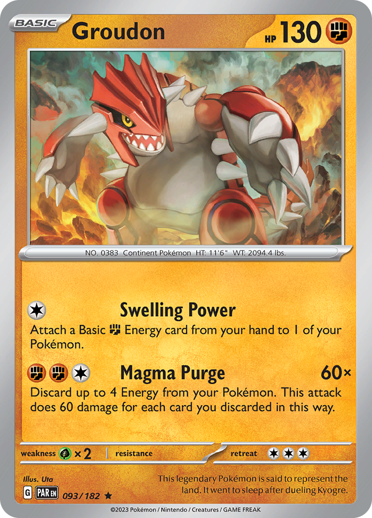 Groudon (093/182) [Écarlate et Violet : Faille Paradoxe]