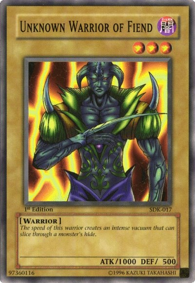 Guerrero desconocido del demonio [SDK-017] Común