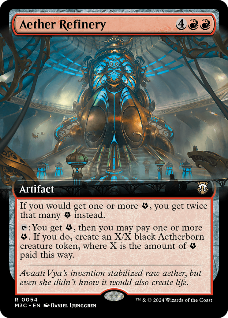 Raffinerie d'éther (Illustration étendue) (Feuille miroitante) [Modern Horizons 3 Commander]