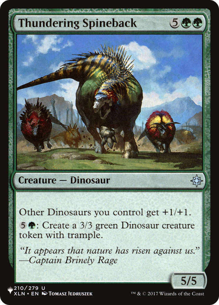 Dorsard tonitruant [The List]