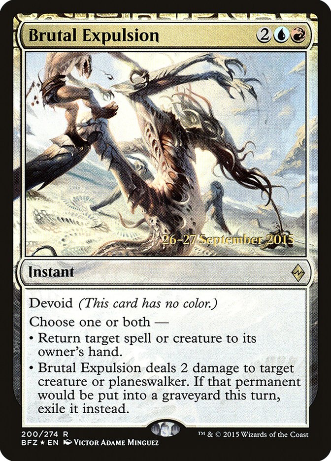 Expulsion brutale [Prerelease Promos Battle for Zendikar]