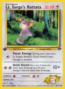 Rattata de Major Bob (85/132) [Défis de Gym 1ère Édition]