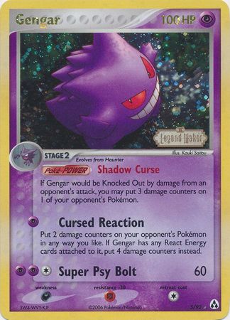 Gengar (5/92) (Estampillé) [EX : Créateurs de Légendes]