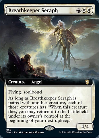 Serafín guardaaliento (Arte extendido) [Innistrad: Voto Carmesí Commander]