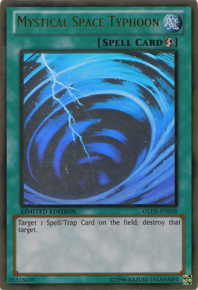 Typhon Spatial Mystique [GLD5-EN038] Ghost/Gold Rare