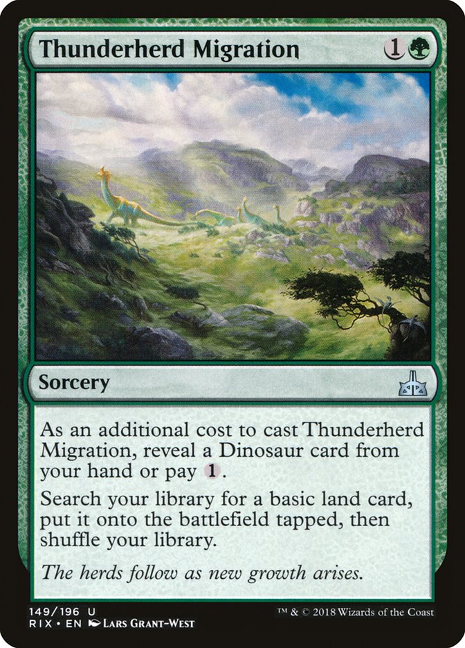 Migración de la manada atronadora [Rivales de Ixalan]