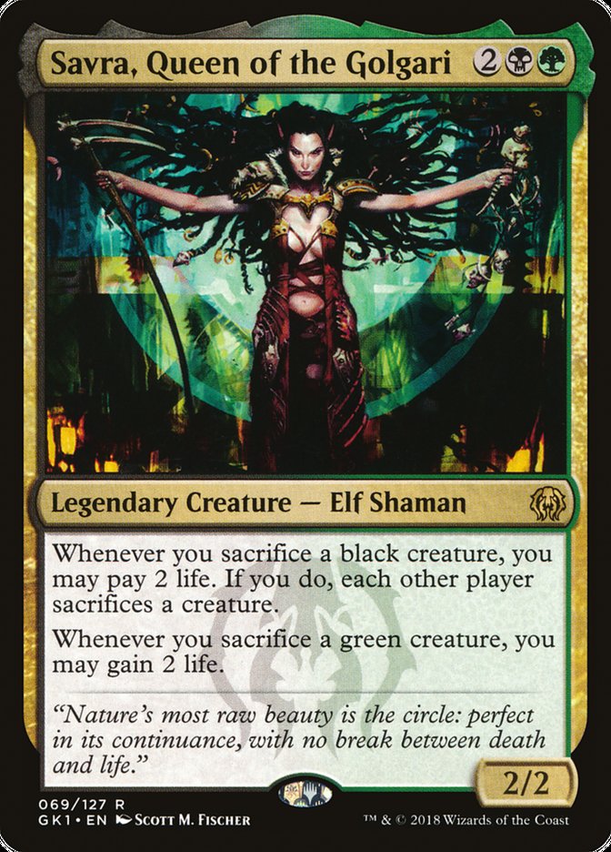 Savra, reine des Golgari [Kit de guilde Guildes de Ravnica]