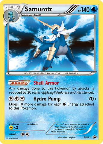 Samurott (BW22) [Negro y Blanco: Promociones de Estrella Negra]