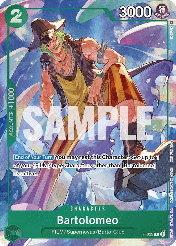 Bartolomeo (Event Pack Vol. 1) [Cartas promocionales de One Piece]