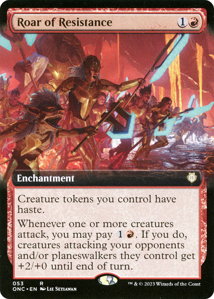 Rugissement de la résistance (Étendu) [Phyrexia : Tous seront un commandant]