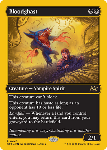 Bloodghast (Carta foil de primer puesto) [Aetherdrift]