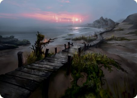 Carte artistique Plage déserte [Série artistique Innistrad : Chasse de Minuit]