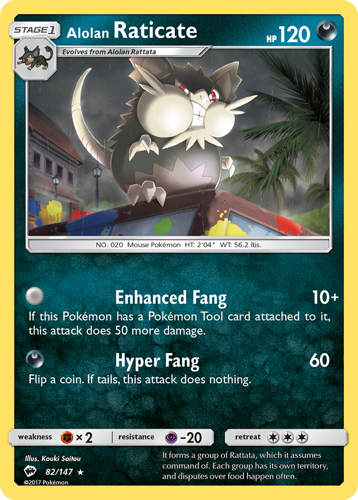Rattatac d’Alola (82/147) [Soleil et Lune : Gardiens de Lumière]