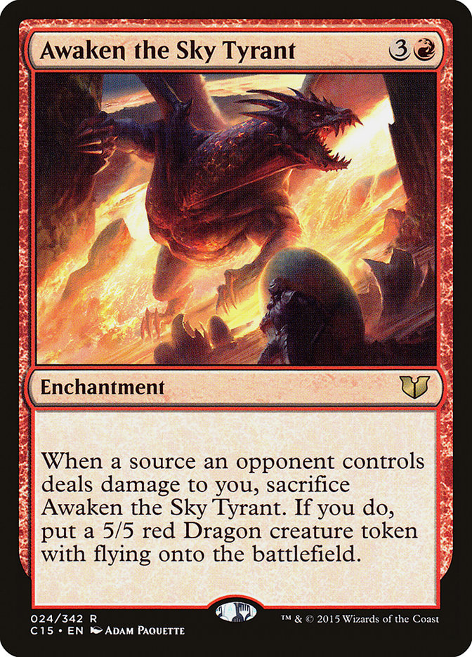 Éveiller le tyran des cieux [Commander 2015]