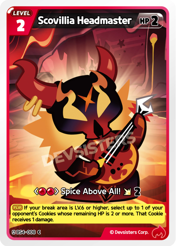Image for Scovillia Headmaster (BS4-008) (BS4) - CookieRun: Braverse TCG