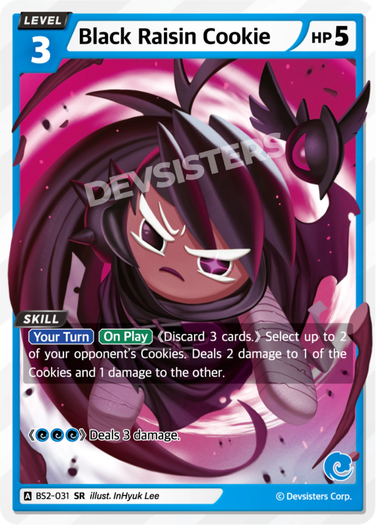 Image for Black Raisin Cookie (BS2-031) (BS2) - CookieRun: Braverse TCG