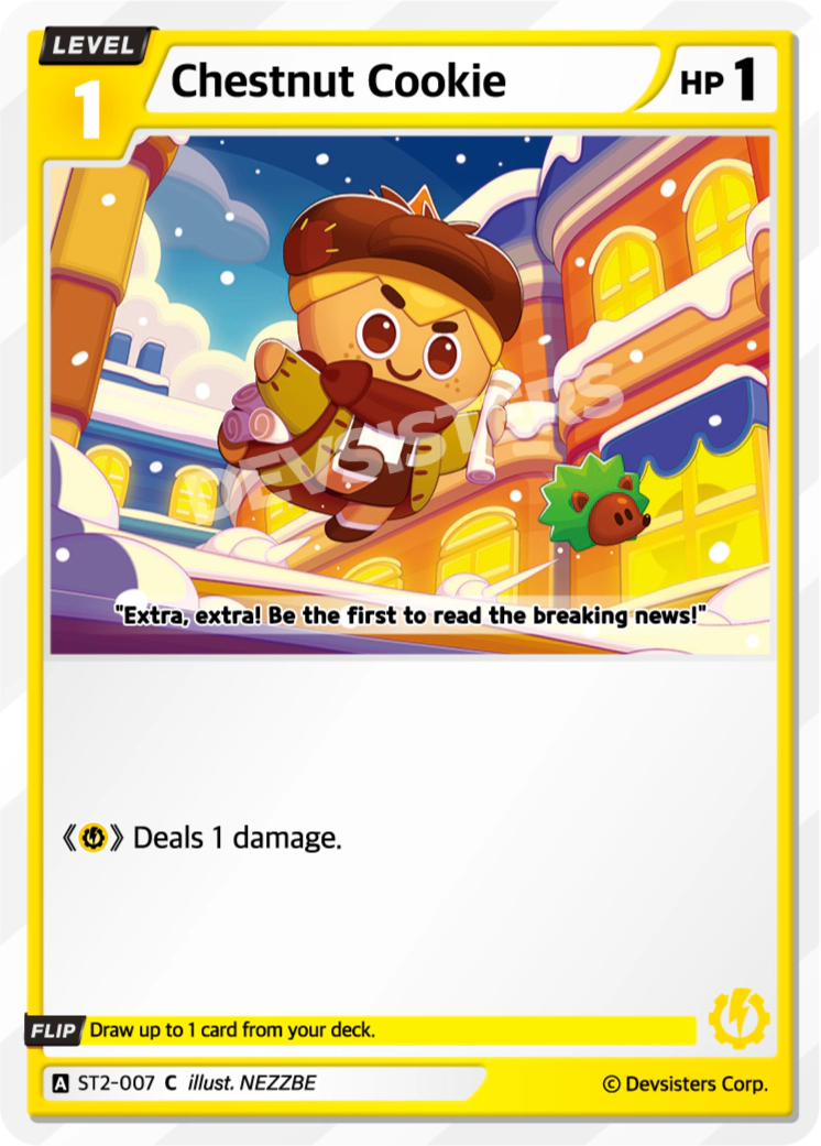 Image for Chestnut Cookie (ST2-007) (ST2) - CookieRun: Braverse TCG