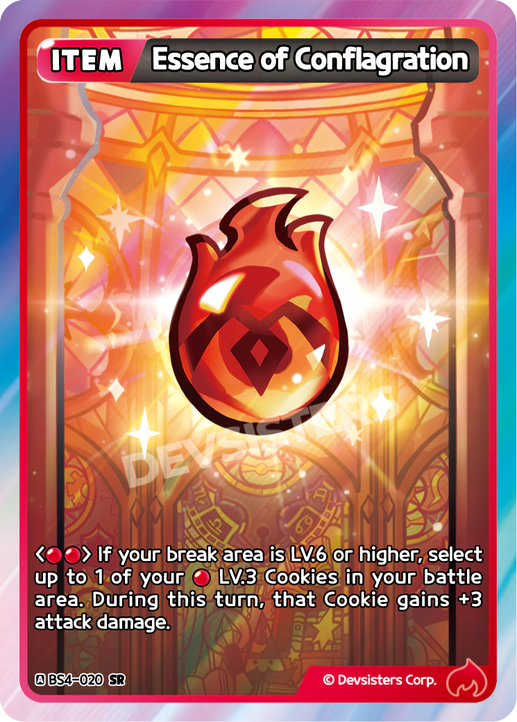 Image for Essence of Conflagration (BS4-020) (BS4) - CookieRun: Braverse TCG