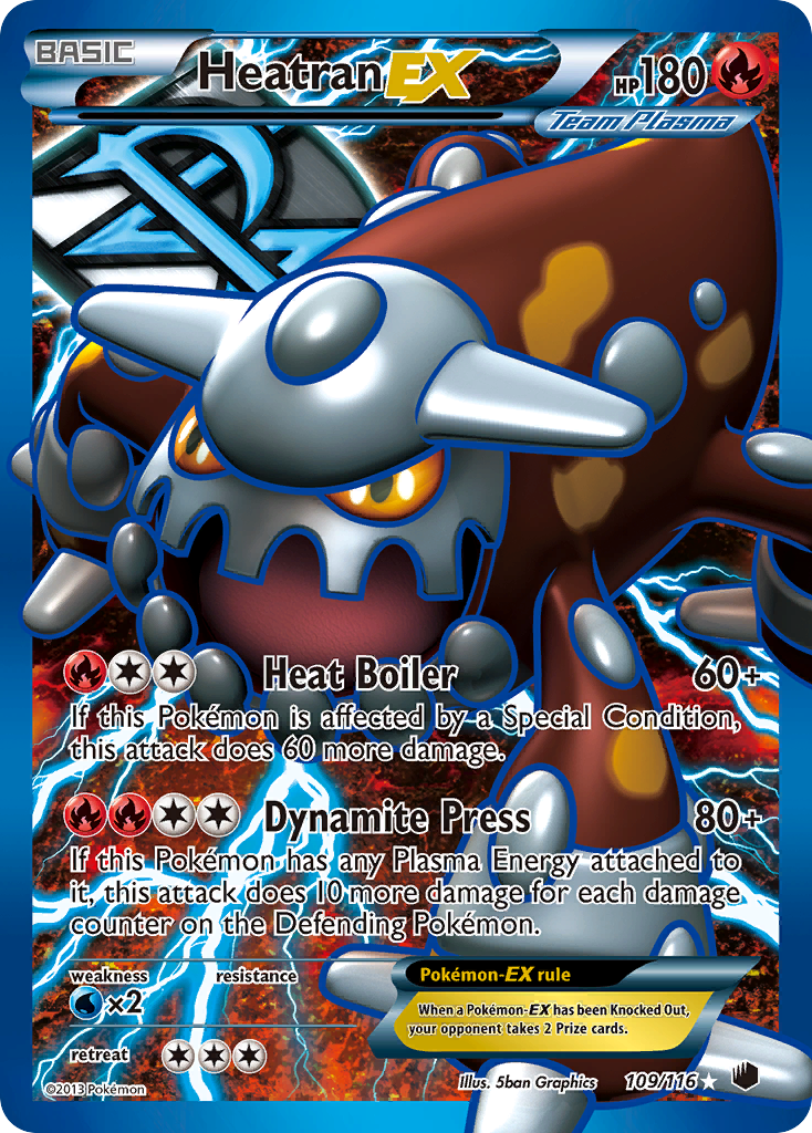 Heatran EX (109/116) [Negro y Blanco: Tormenta Plasma]