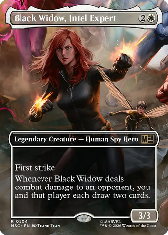 Black Widow, Experta de Intel (Sin fronteras) [Marvel Super Heroes Comandante]